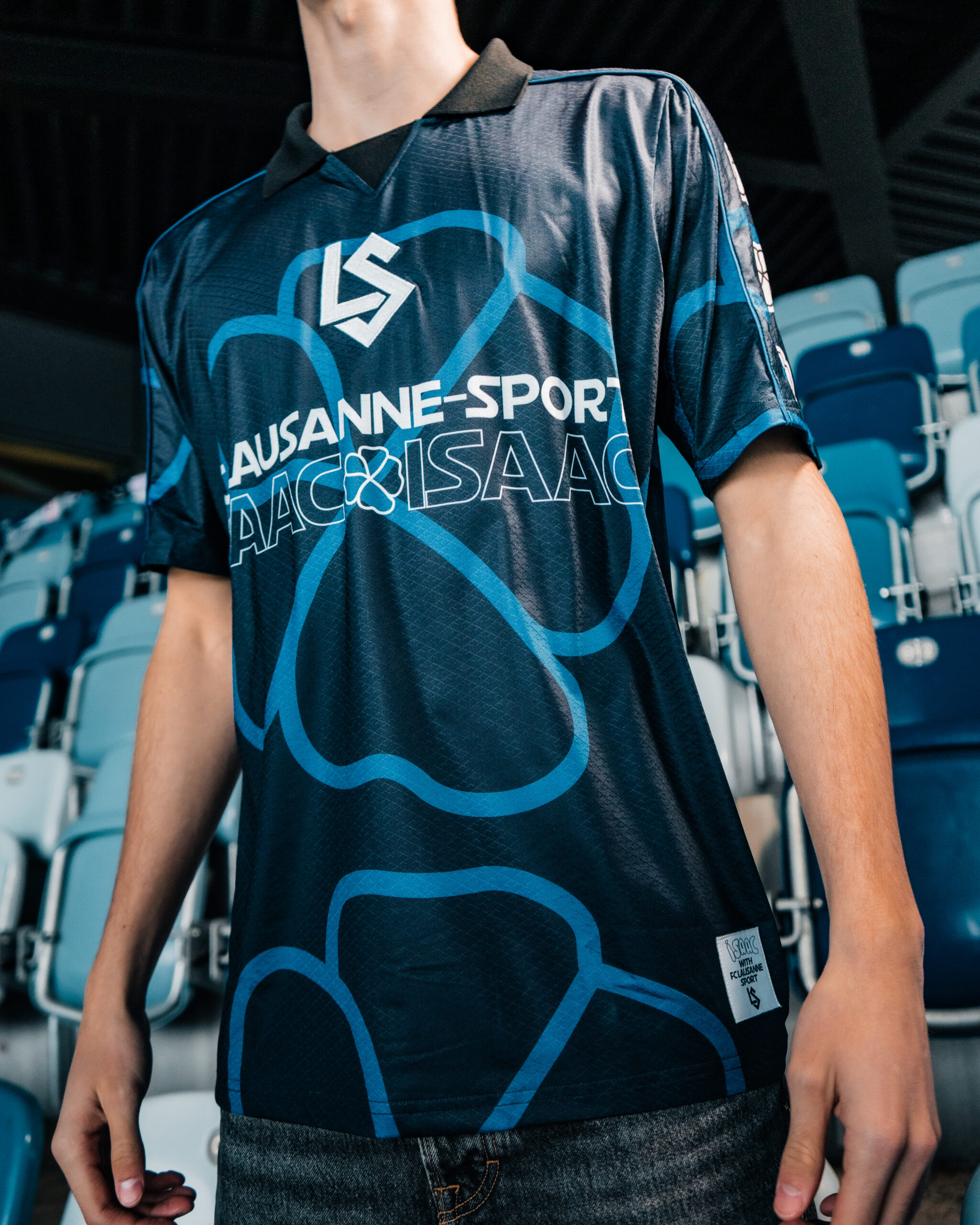 Maillot bleu foncé LS x ISAAC-ISAAC