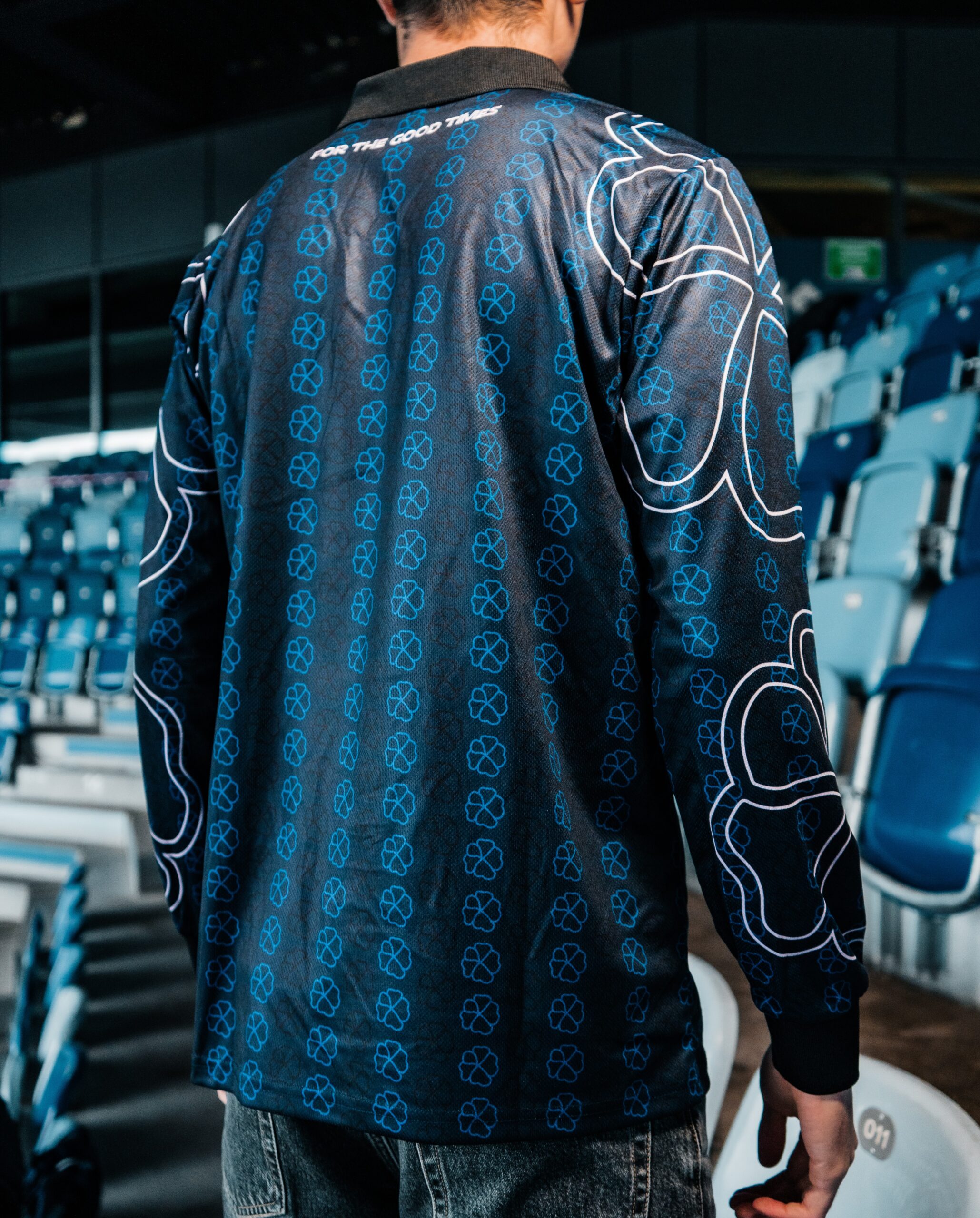 Maillot bleu longue manche LS x ISAAC-ISAAC - Image 2