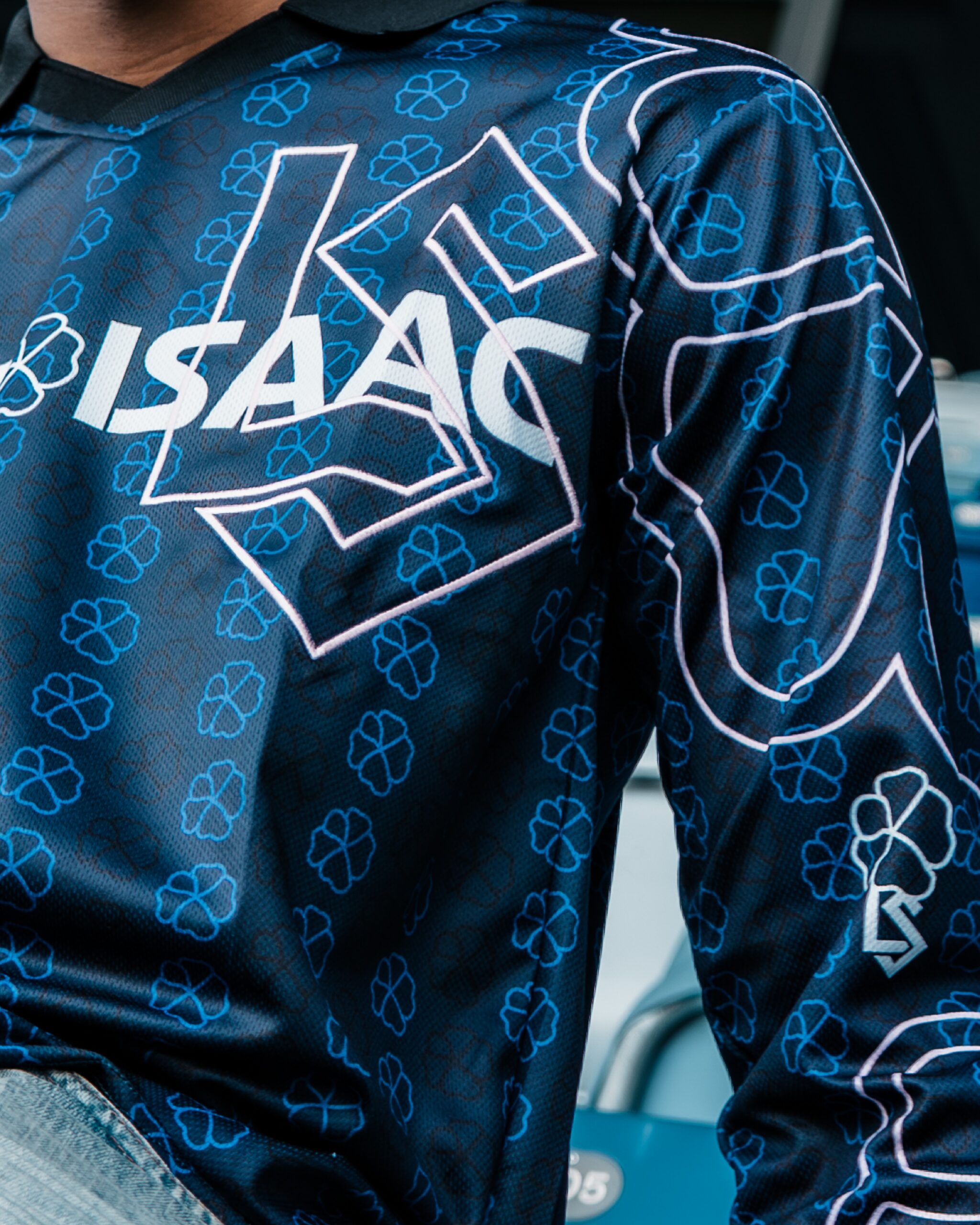 Maillot bleu longue manche LS x ISAAC-ISAAC - Image 3